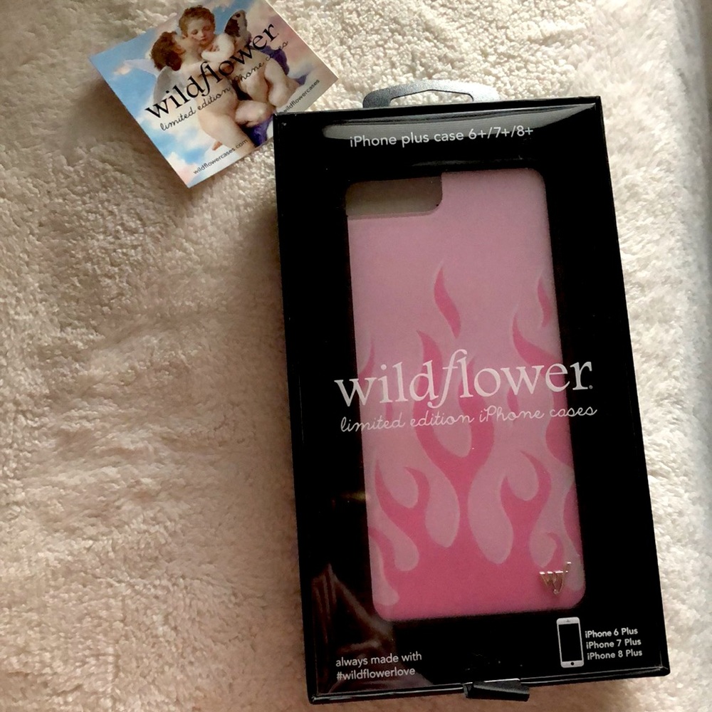 Pink Flames Wildflower Case